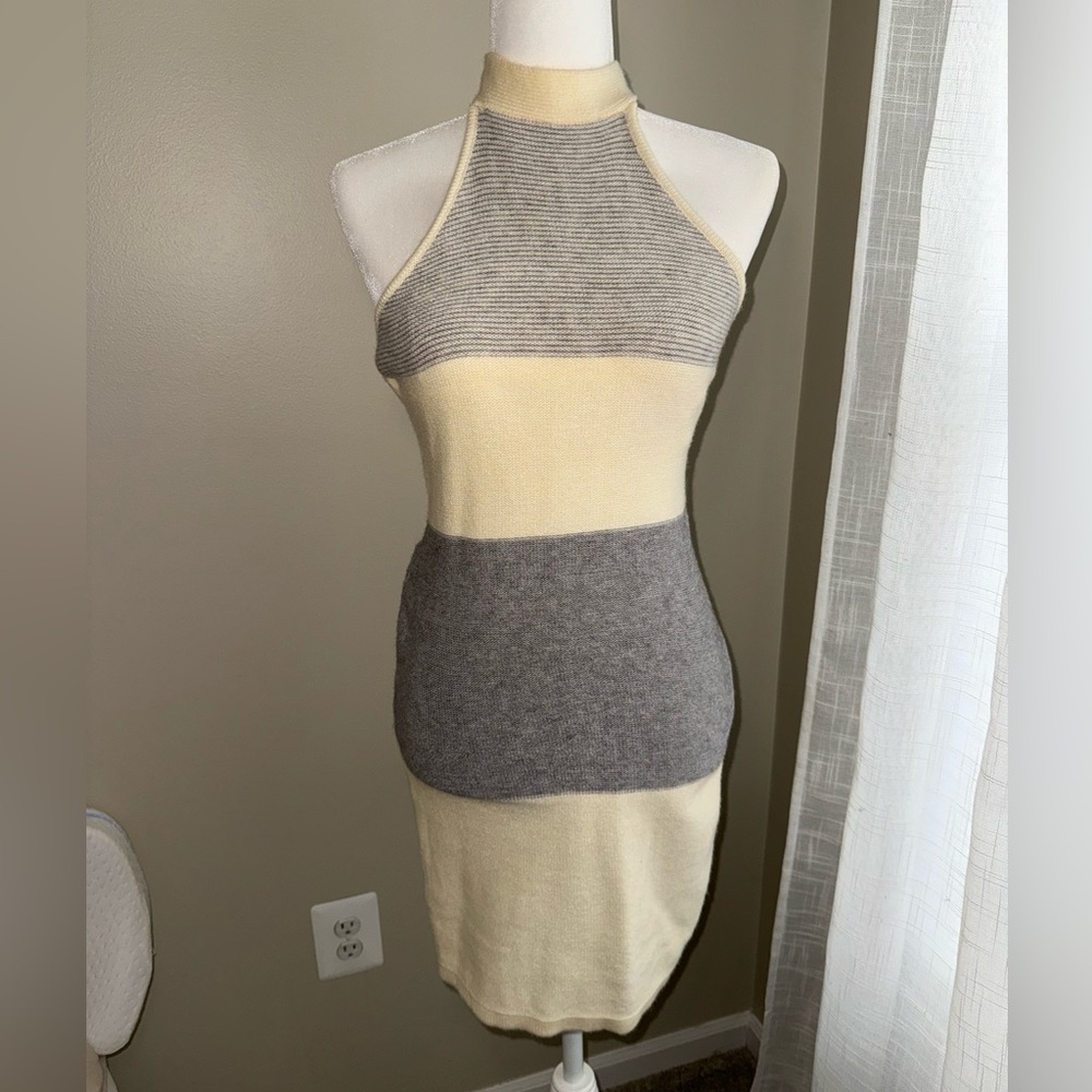 Knit Halter Dress 🩶